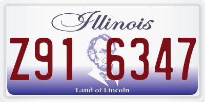 IL license plate Z916347