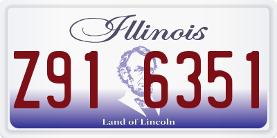 IL license plate Z916351