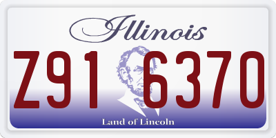 IL license plate Z916370