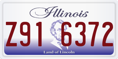 IL license plate Z916372