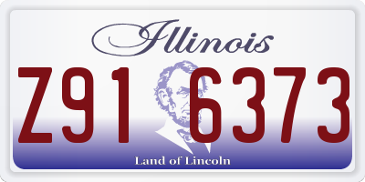 IL license plate Z916373