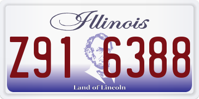 IL license plate Z916388
