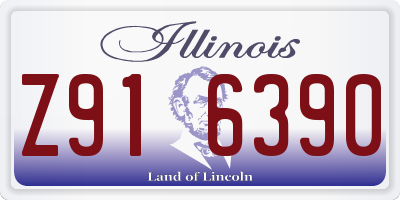IL license plate Z916390