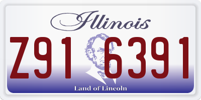 IL license plate Z916391
