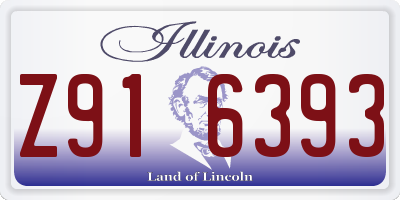 IL license plate Z916393