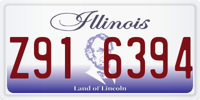 IL license plate Z916394