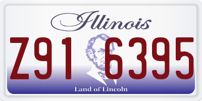 IL license plate Z916395