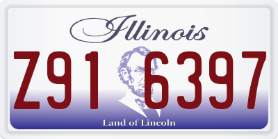 IL license plate Z916397