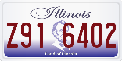 IL license plate Z916402