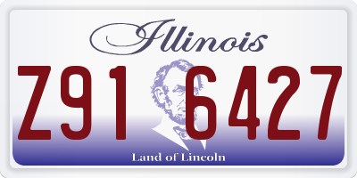 IL license plate Z916427