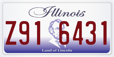 IL license plate Z916431
