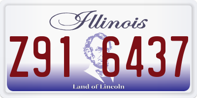 IL license plate Z916437
