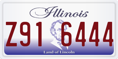 IL license plate Z916444