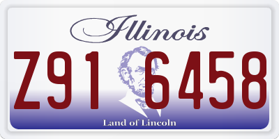 IL license plate Z916458