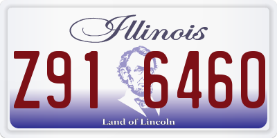 IL license plate Z916460