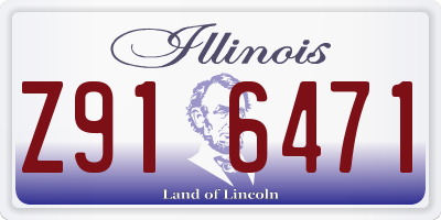 IL license plate Z916471