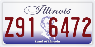 IL license plate Z916472