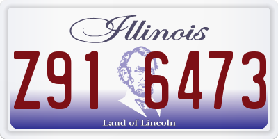 IL license plate Z916473
