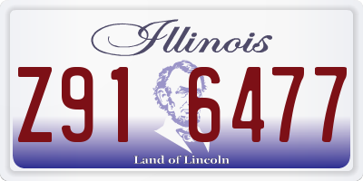 IL license plate Z916477