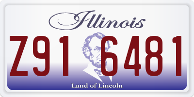 IL license plate Z916481