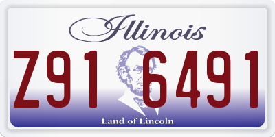 IL license plate Z916491