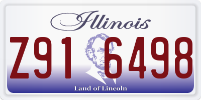 IL license plate Z916498