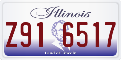 IL license plate Z916517