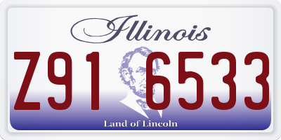 IL license plate Z916533
