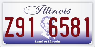IL license plate Z916581