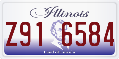 IL license plate Z916584