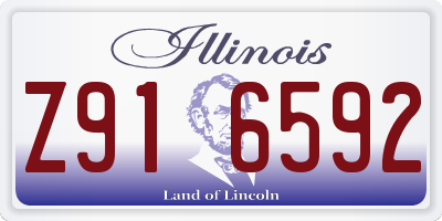 IL license plate Z916592