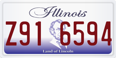 IL license plate Z916594