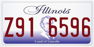 IL license plate Z916596