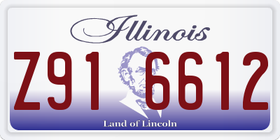 IL license plate Z916612