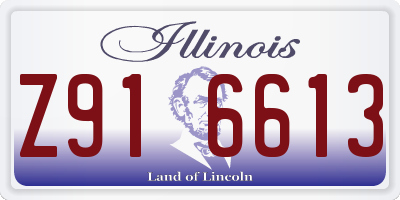 IL license plate Z916613