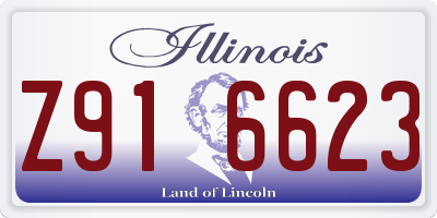 IL license plate Z916623