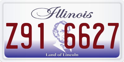IL license plate Z916627