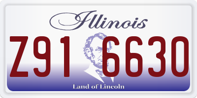 IL license plate Z916630