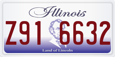 IL license plate Z916632