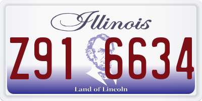 IL license plate Z916634
