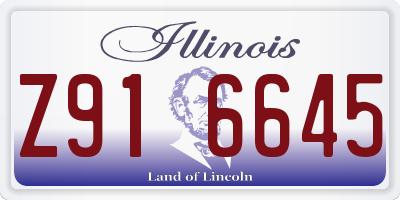 IL license plate Z916645