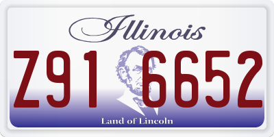 IL license plate Z916652