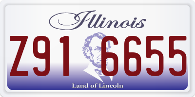 IL license plate Z916655