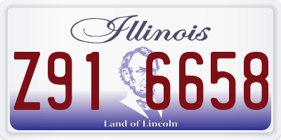 IL license plate Z916658