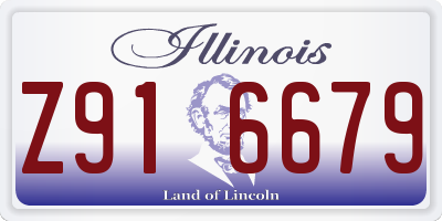 IL license plate Z916679