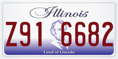 IL license plate Z916682