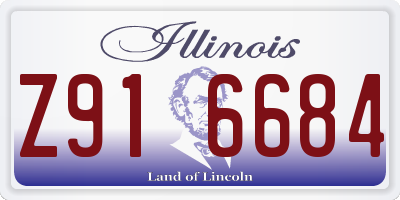 IL license plate Z916684