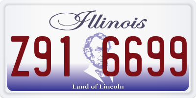 IL license plate Z916699