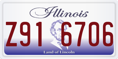IL license plate Z916706