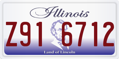 IL license plate Z916712